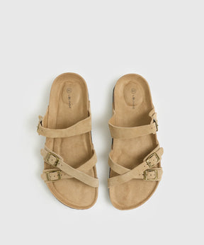 Sandalias Cruzadas Suede