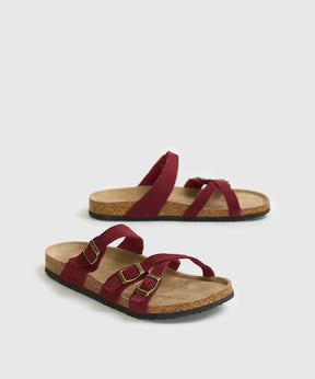 Sandalias Cruzadas Suede