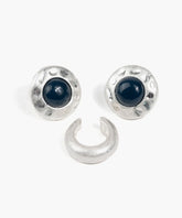 Set Aros Piedra Y Cuff