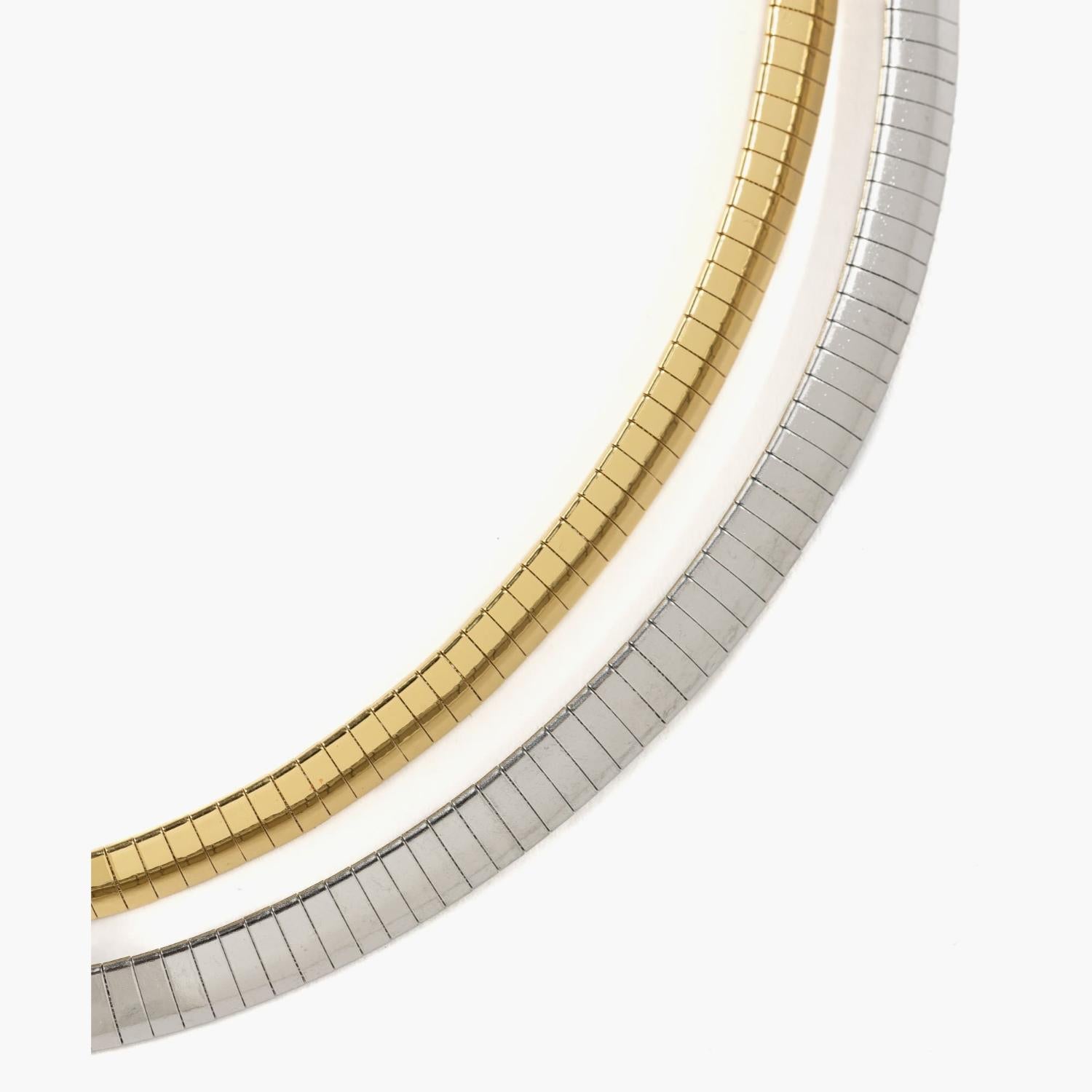 Collar Acero Inoxidable Choker Textura