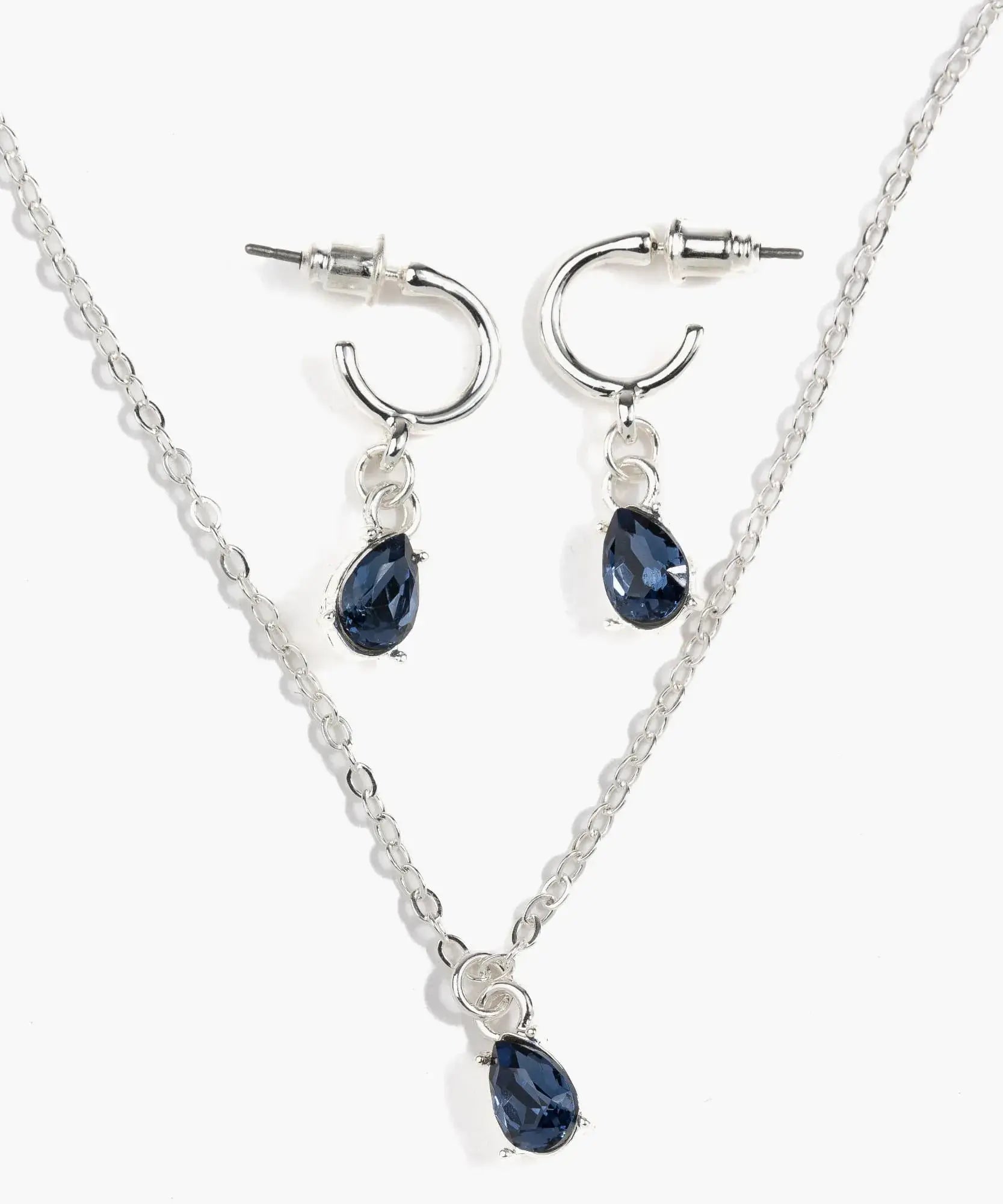 Set Collar Y Aros Piedra