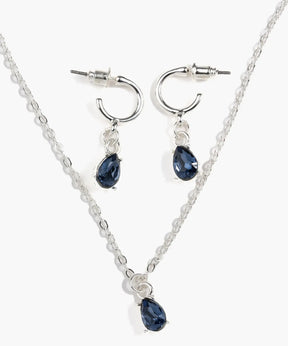 Set Collar Y Aros Piedra