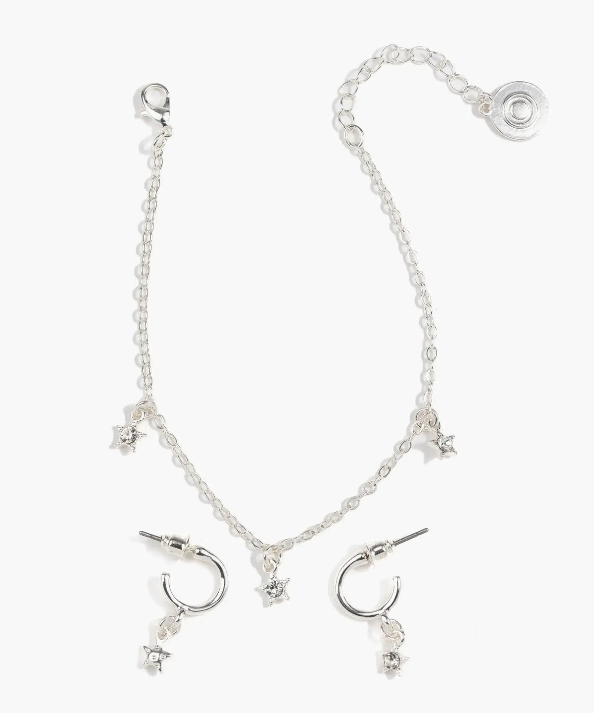 Set Pulsera Y Aros Estrellas
