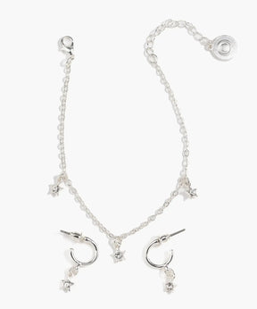 Set Pulsera Y Aros Estrellas