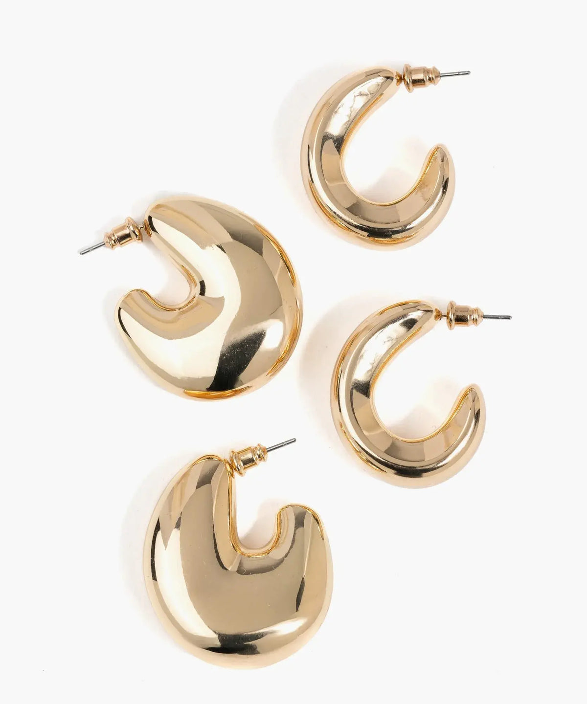 Set Aros Argollas Gruesas Street