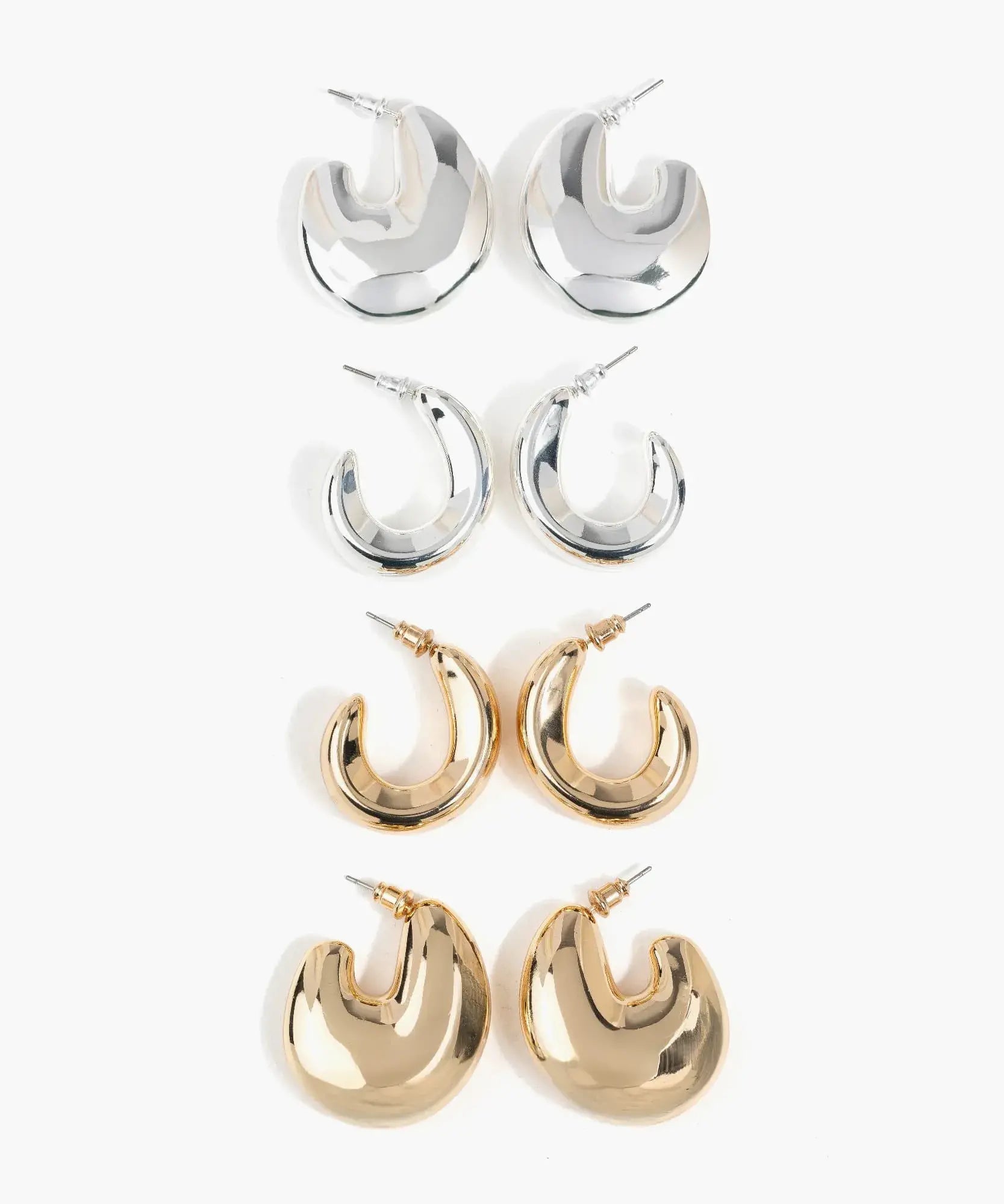 Set Aros Argollas Gruesas Street