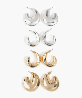 Set Aros Argollas Gruesas Street