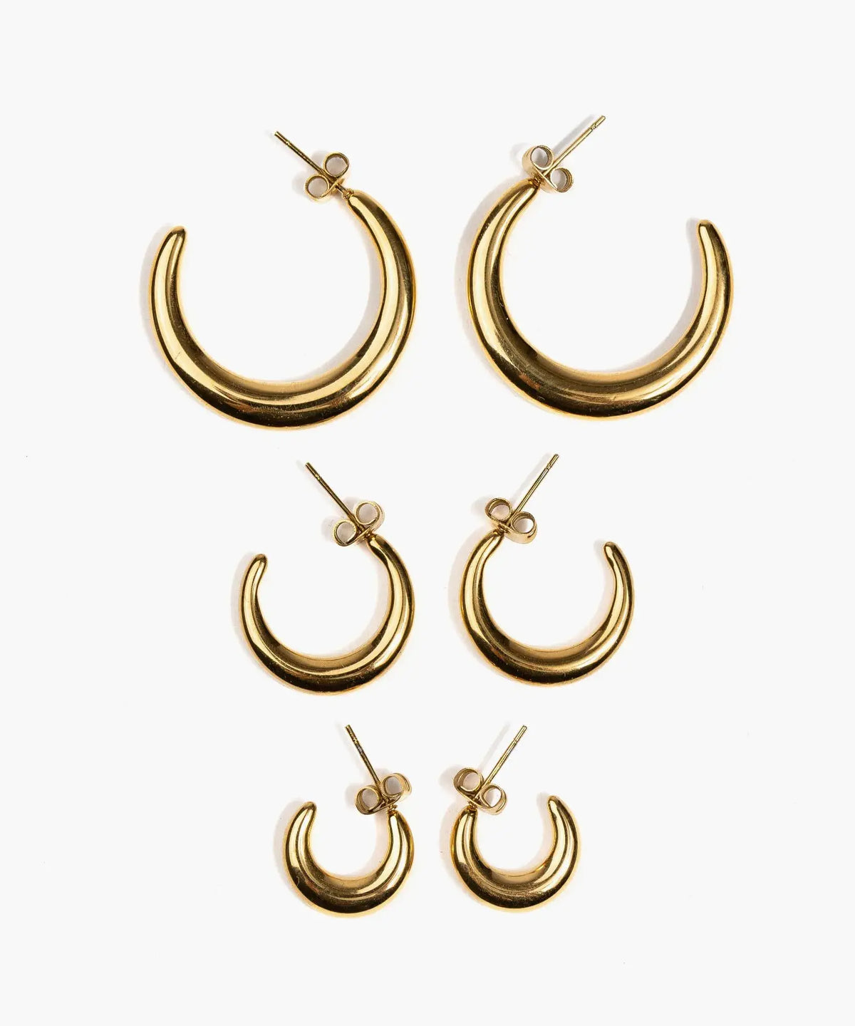Set Aros Argollas Acero Inoxidable