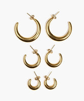 Set Aros Argollas Acero Inoxidable