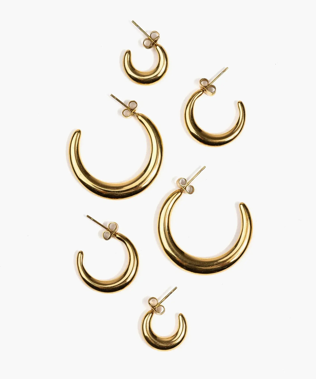 Set Aros Argollas Acero Inoxidable