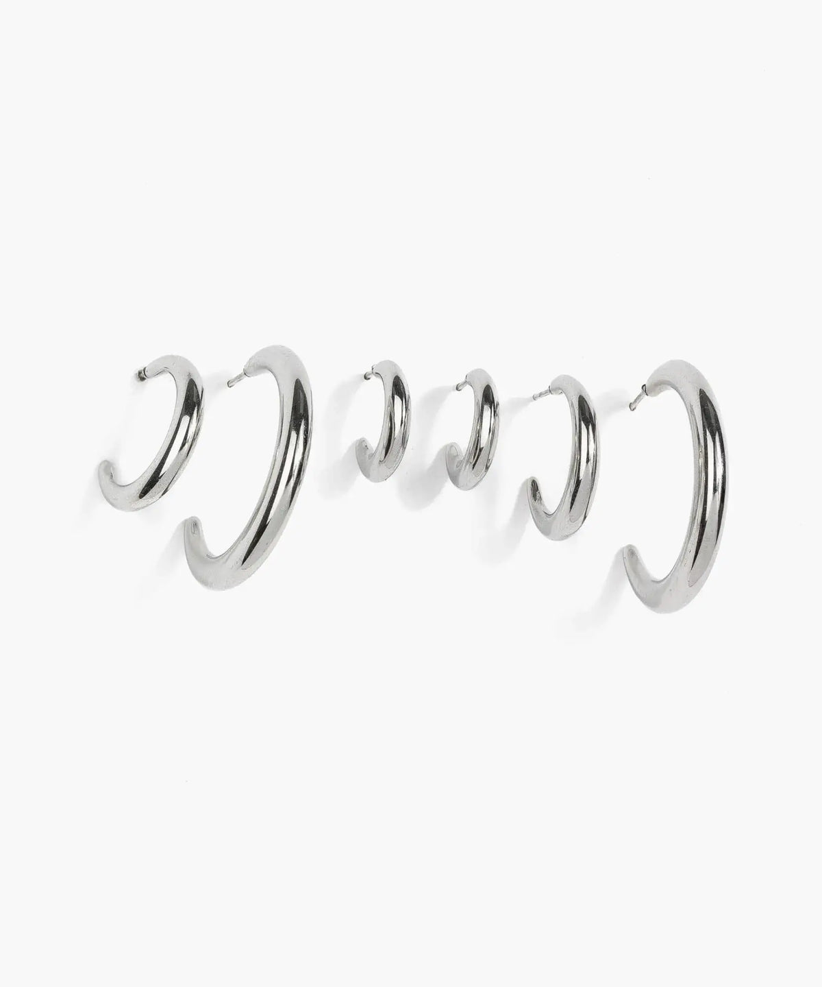 Set Aros Argollas Acero Inoxidable