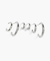 Set Aros Argollas Acero Inoxidable