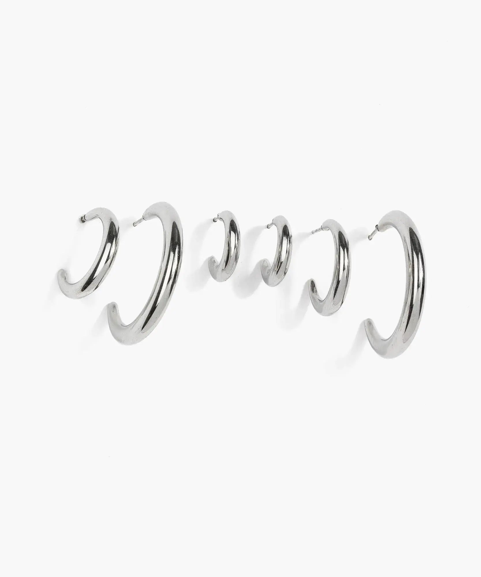 Set Aros Argollas Acero Inoxidable