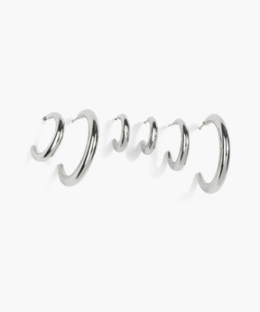Set Aros Argollas Acero Inoxidable