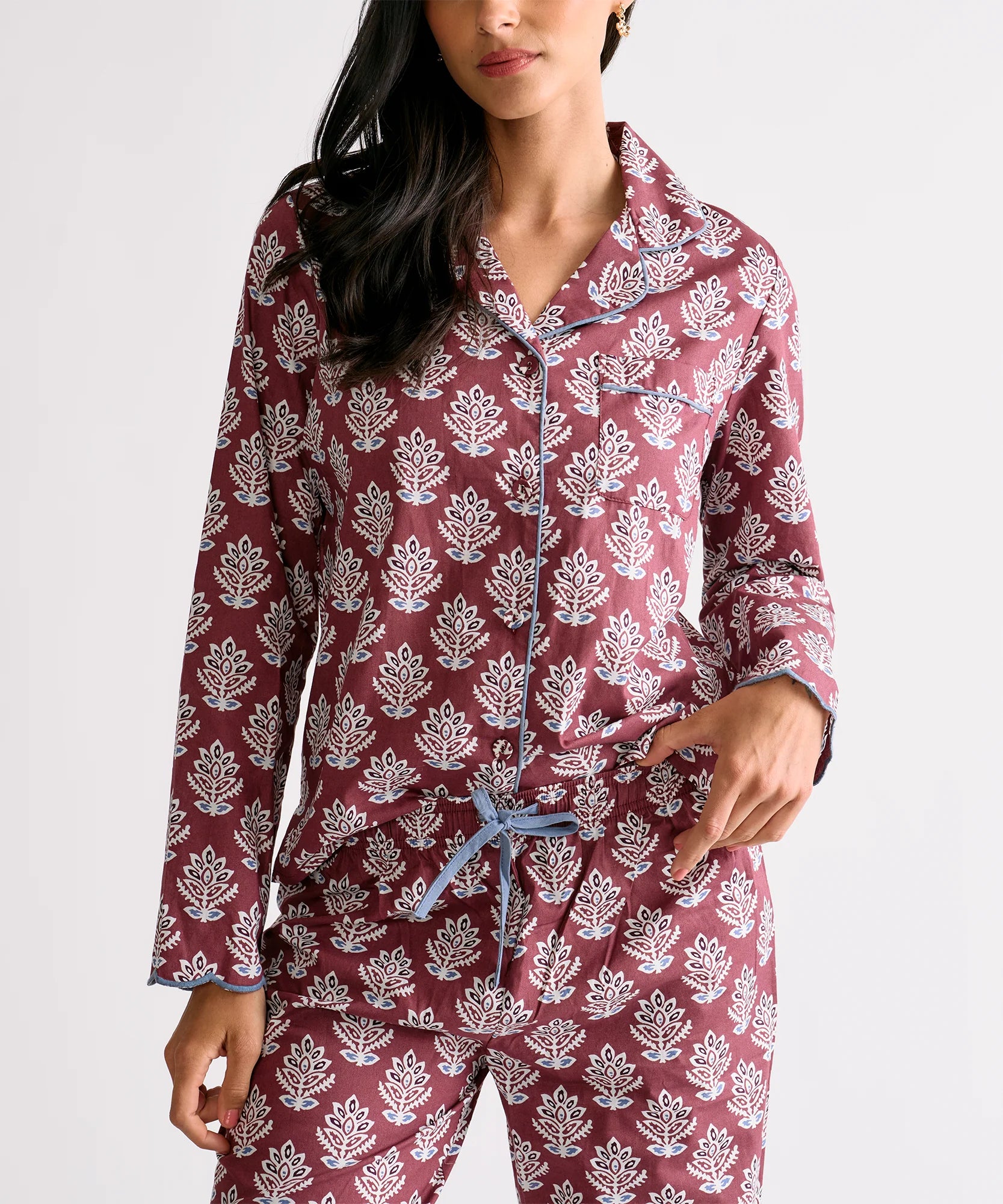 Pijama Camisero Flores Dreamy