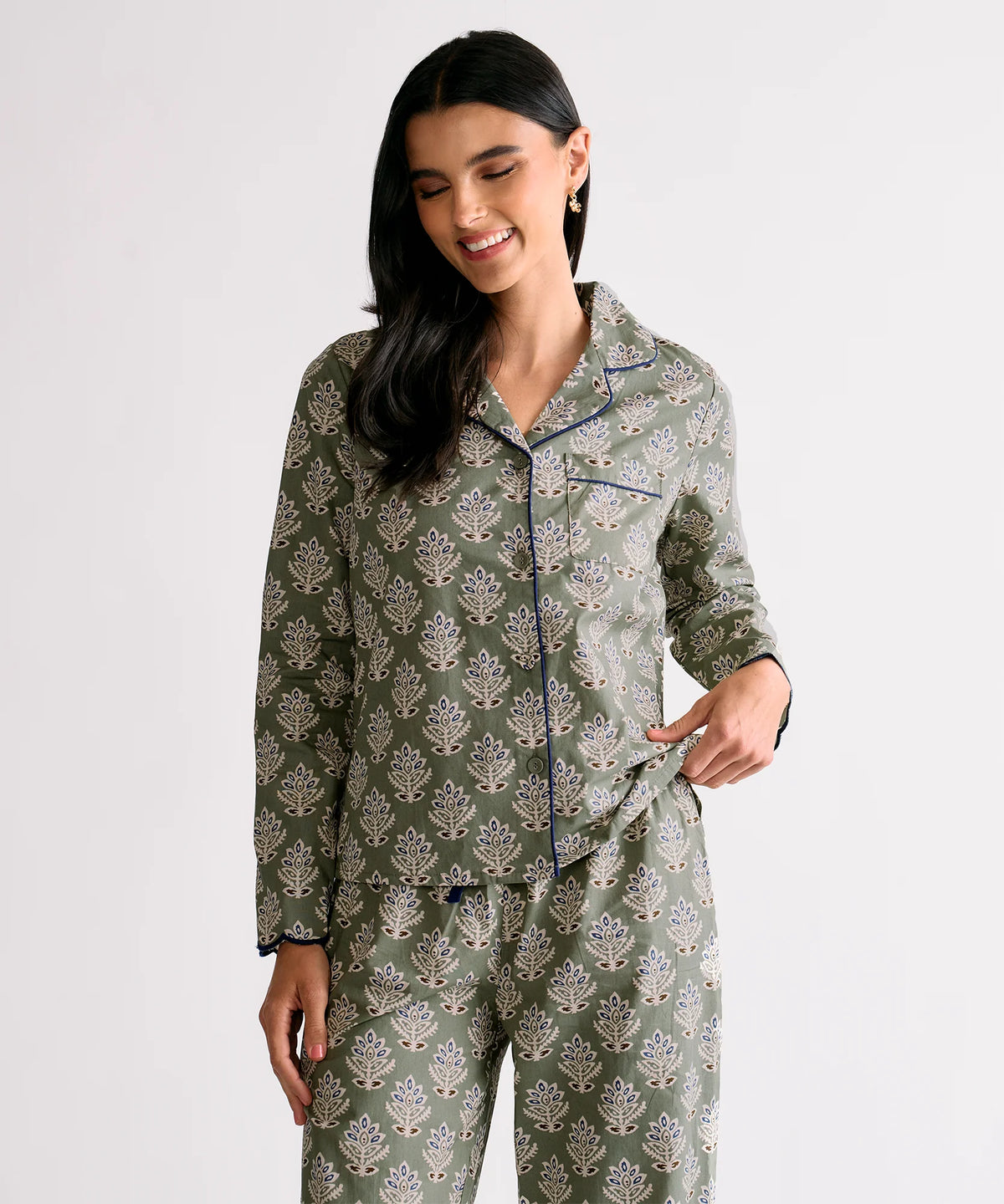 Pijama Camisero Flores Dreamy