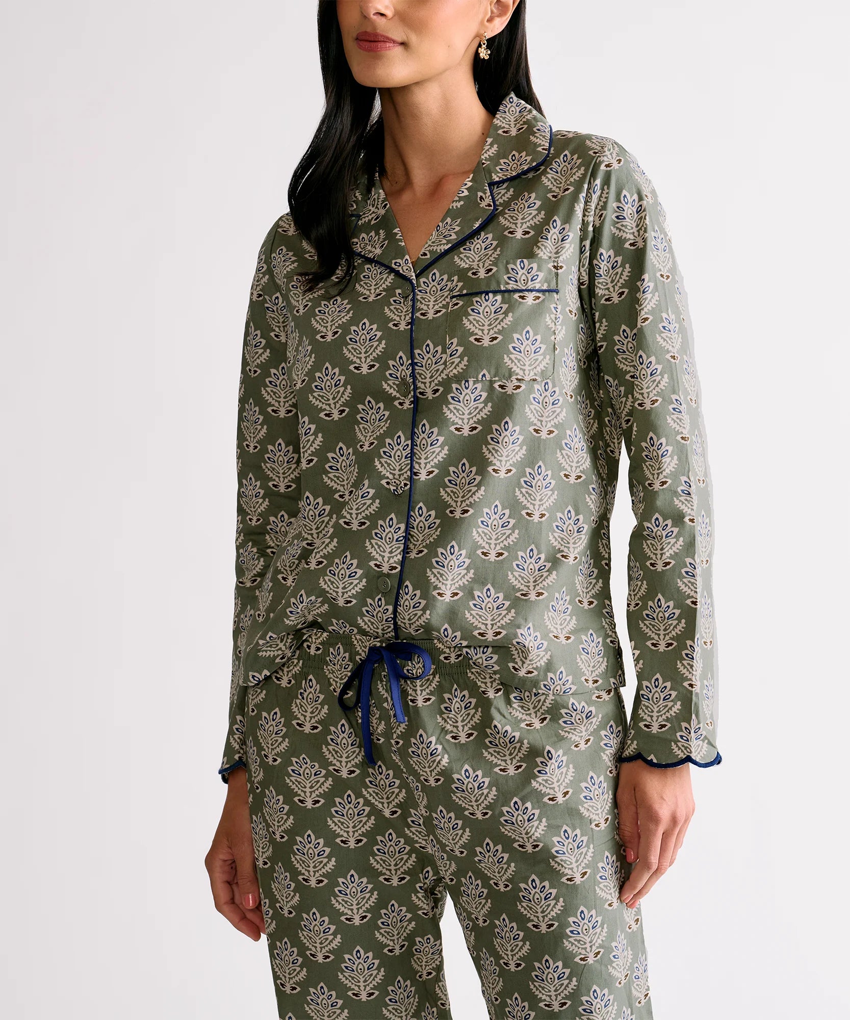 Pijama Camisero Flores Dreamy