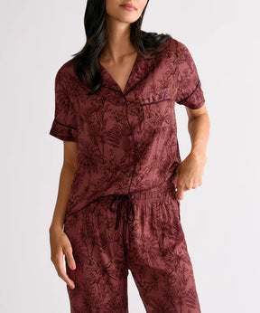 Pijama Camisero Palmeras Dreamy