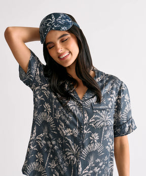 Pijama Camisero Palmeras Dreamy
