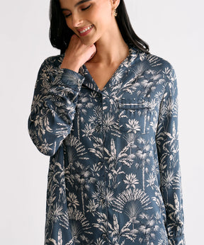 Pijama Camisero Palmeras Dreamy