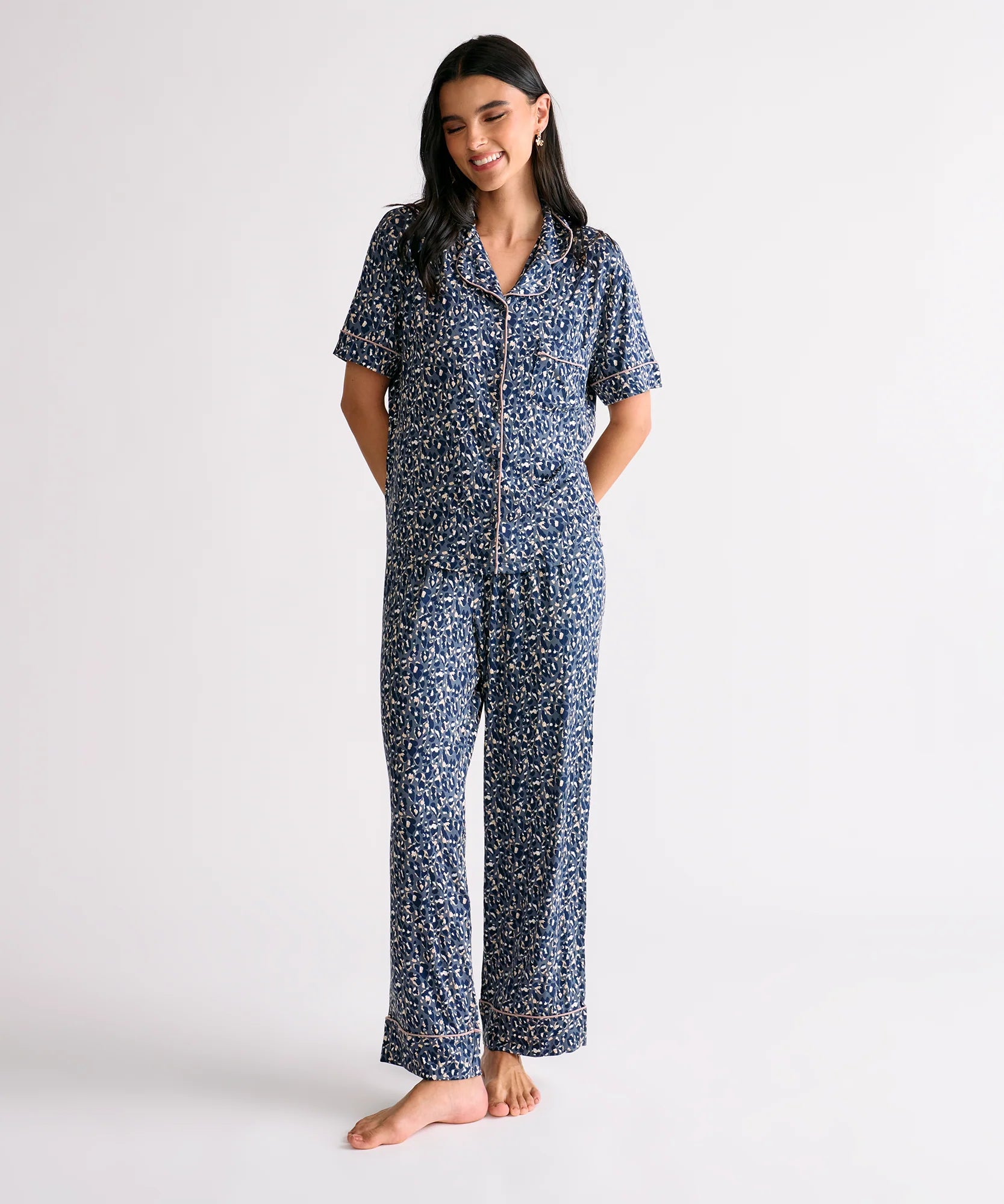 Set Pijama Camisero Animal Print Dreamy