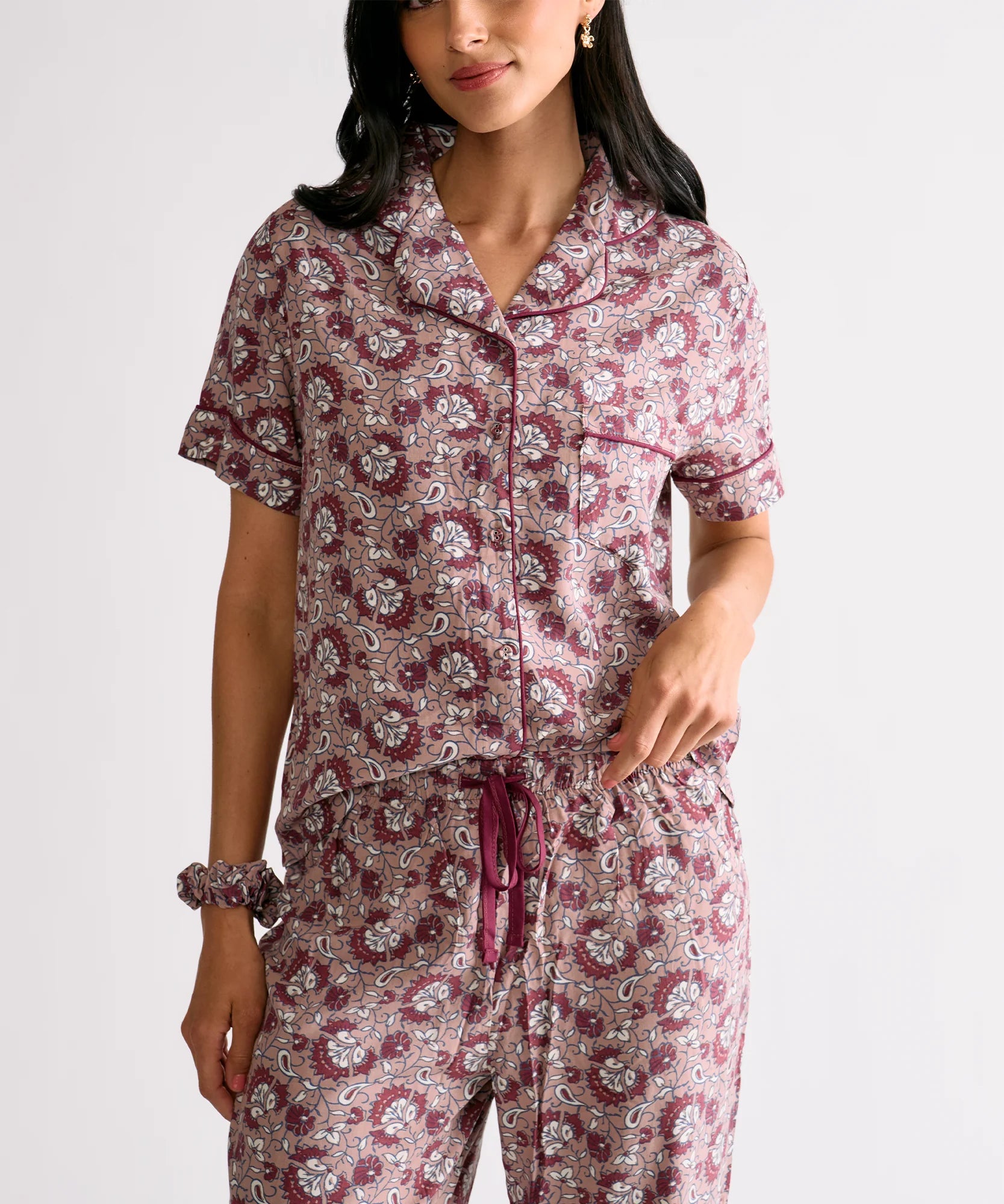 Set Pijama Camisero Flores Dreamy
