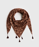 Pañuelo Triángulo Flores Boho