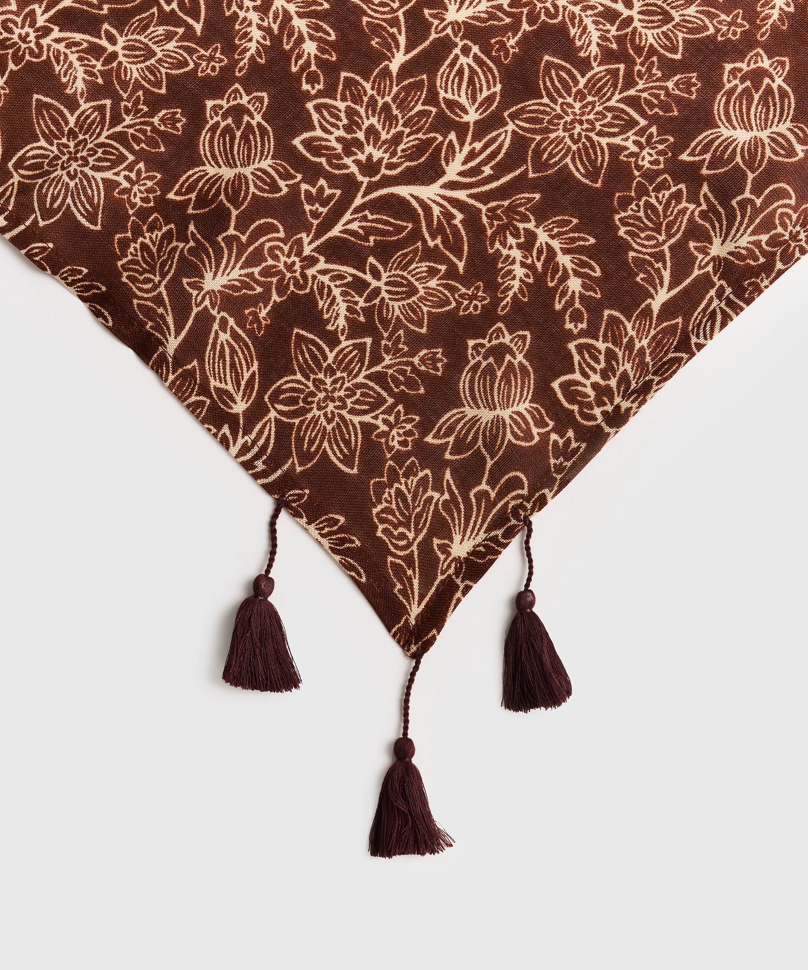 Pañuelo Triángulo Flores Boho