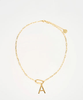 Collar Broche Charm Letra Navidad