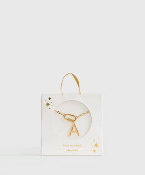 Collar Broche Charm Letra Navidad