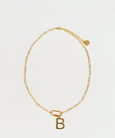 Collar Broche Charm Letra Navidad