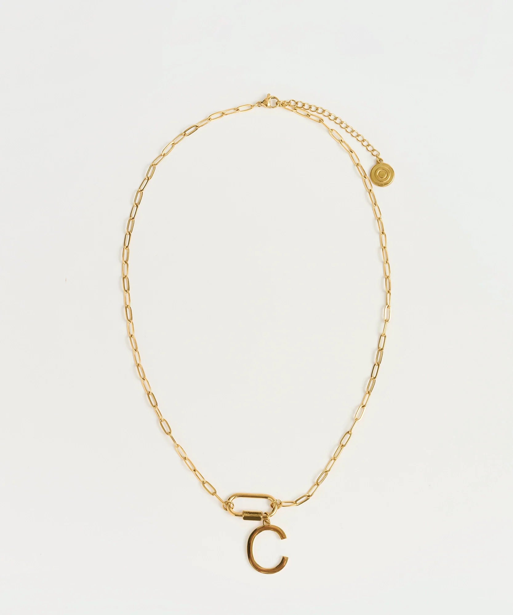 Collar Broche Charm Letra Navidad