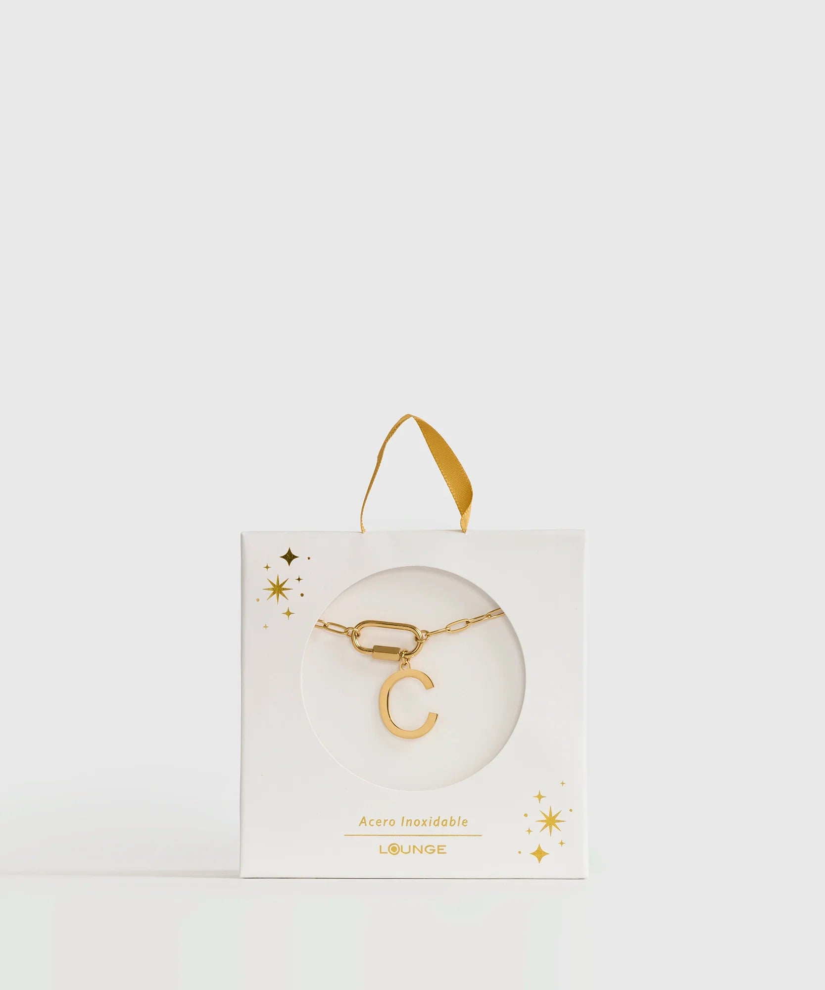 Collar Broche Charm Letra Navidad