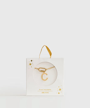 Collar Broche Charm Letra Navidad