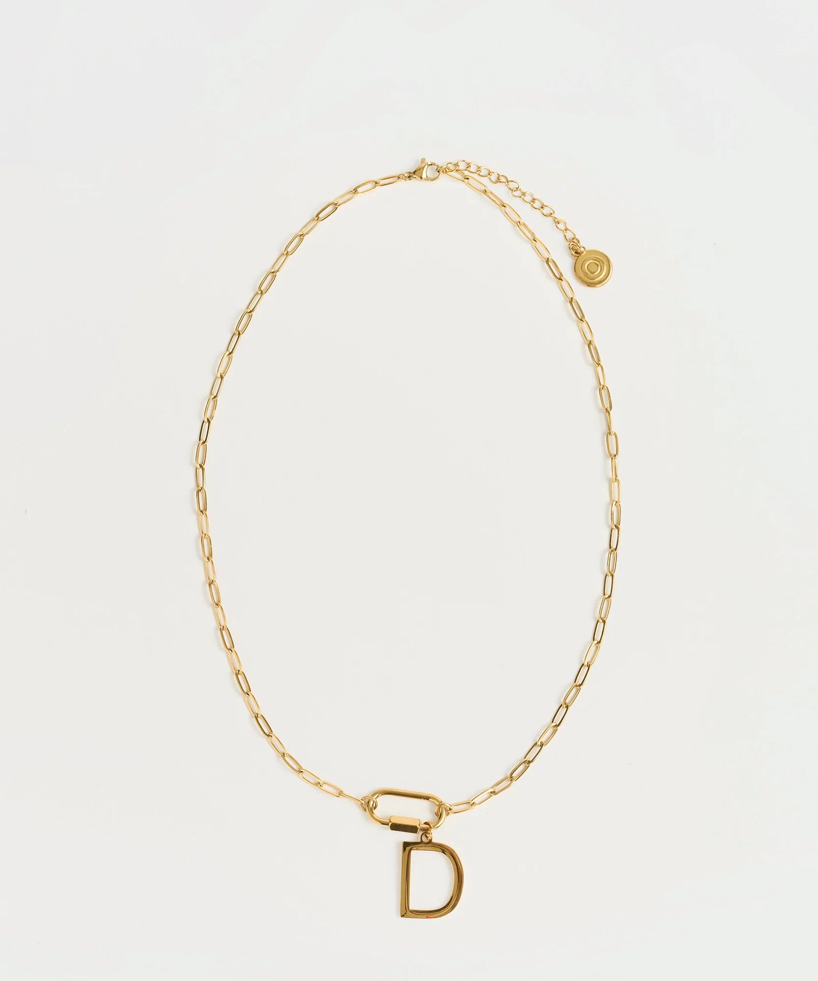 Collar Broche Charm Letra Navidad