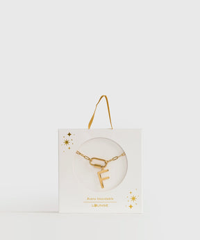 Collar Broche Charm Letra Navidad