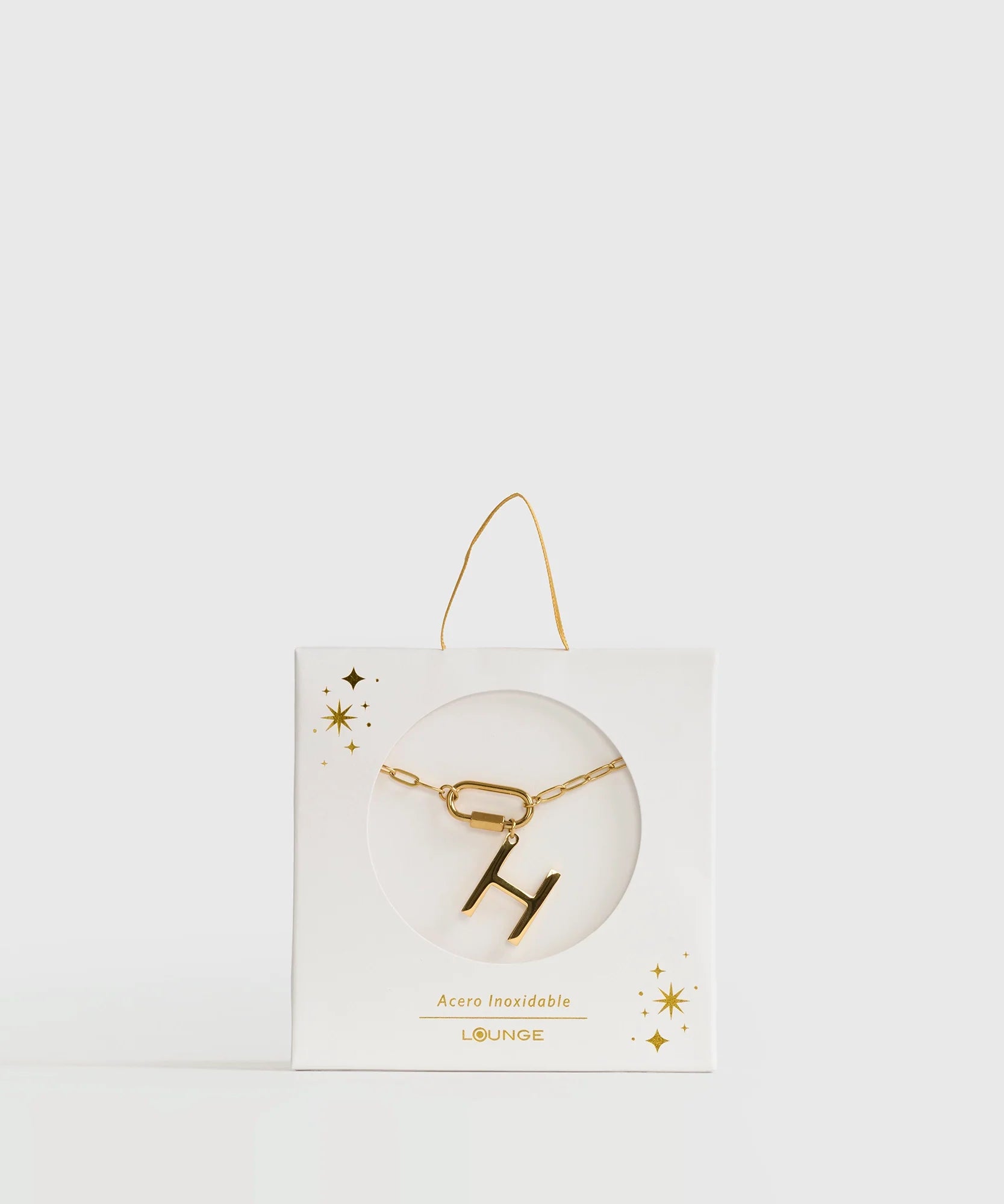 Collar Broche Charm Letra Navidad