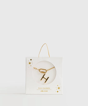 Collar Broche Charm Letra Navidad