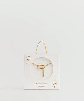 Collar Broche Charm Letra Navidad