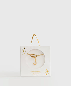 Collar Broche Charm Letra Navidad