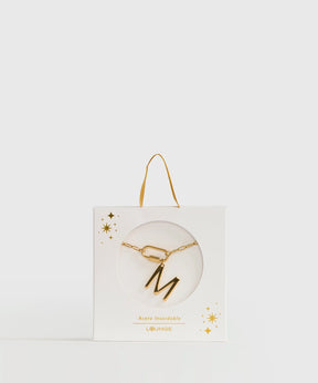 Collar Broche Charm Letra Navidad