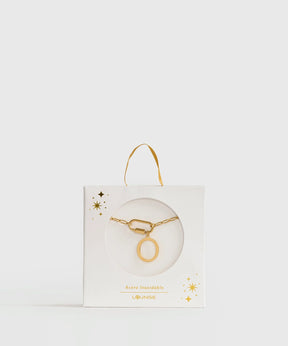 Collar Broche Charm Letra Navidad