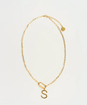 Collar Broche Charm Letra Navidad