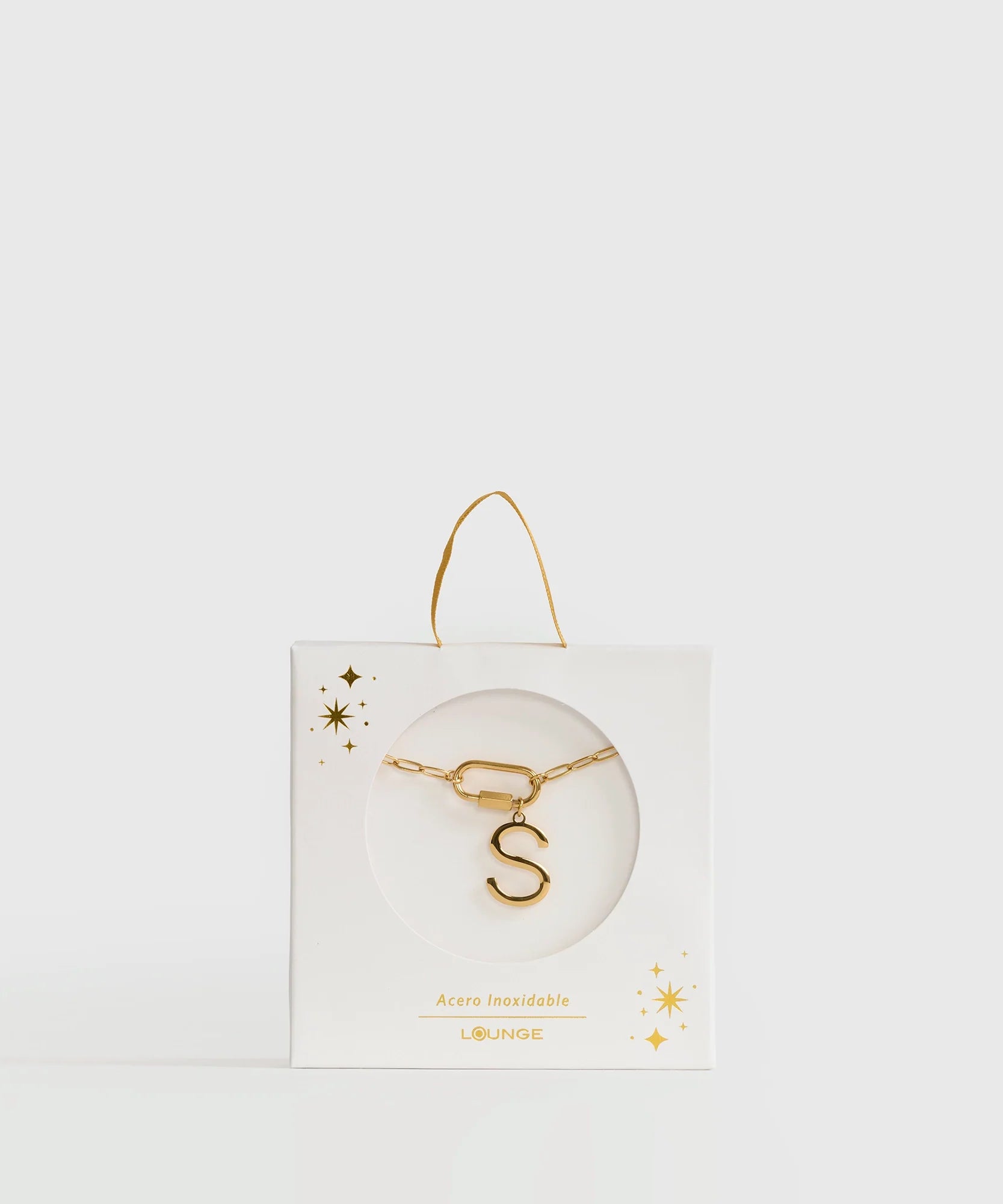 Collar Broche Charm Letra Navidad