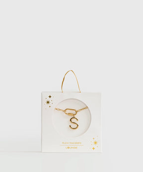 Collar Broche Charm Letra Navidad