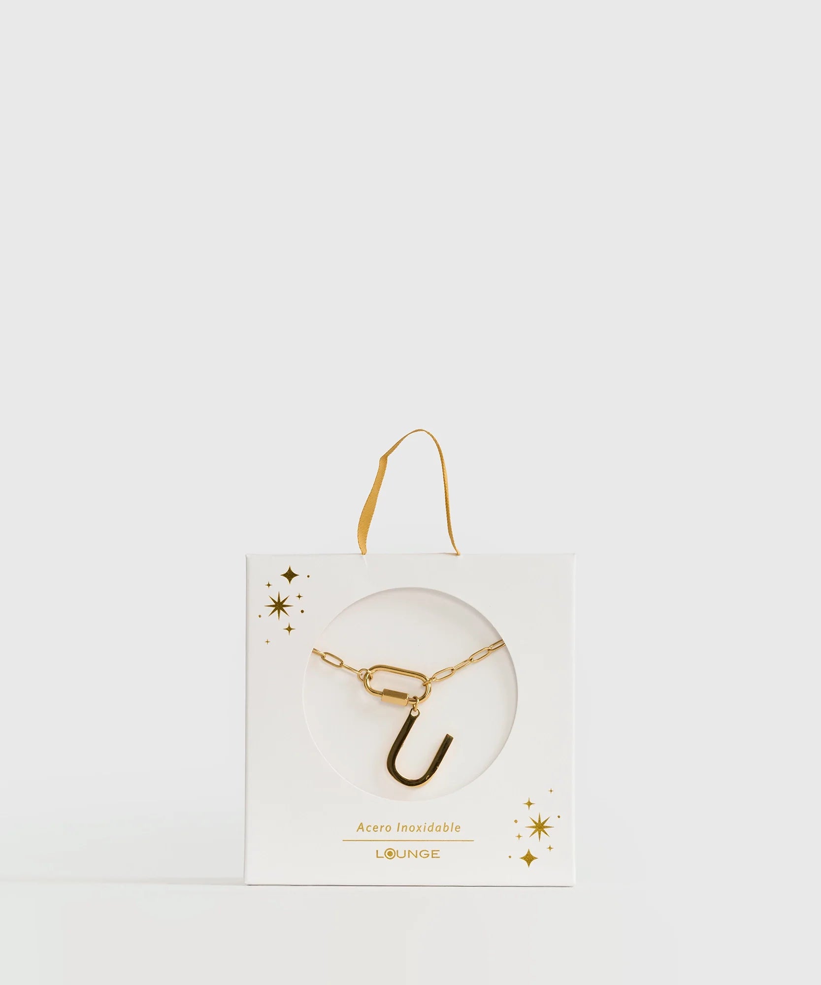 Collar Broche Charm Letra Navidad