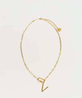 Collar Broche Charm Letra Navidad