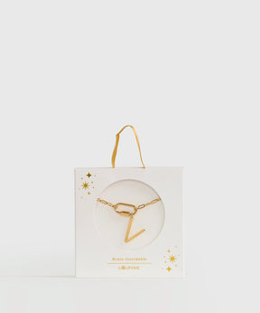 Collar Broche Charm Letra Navidad