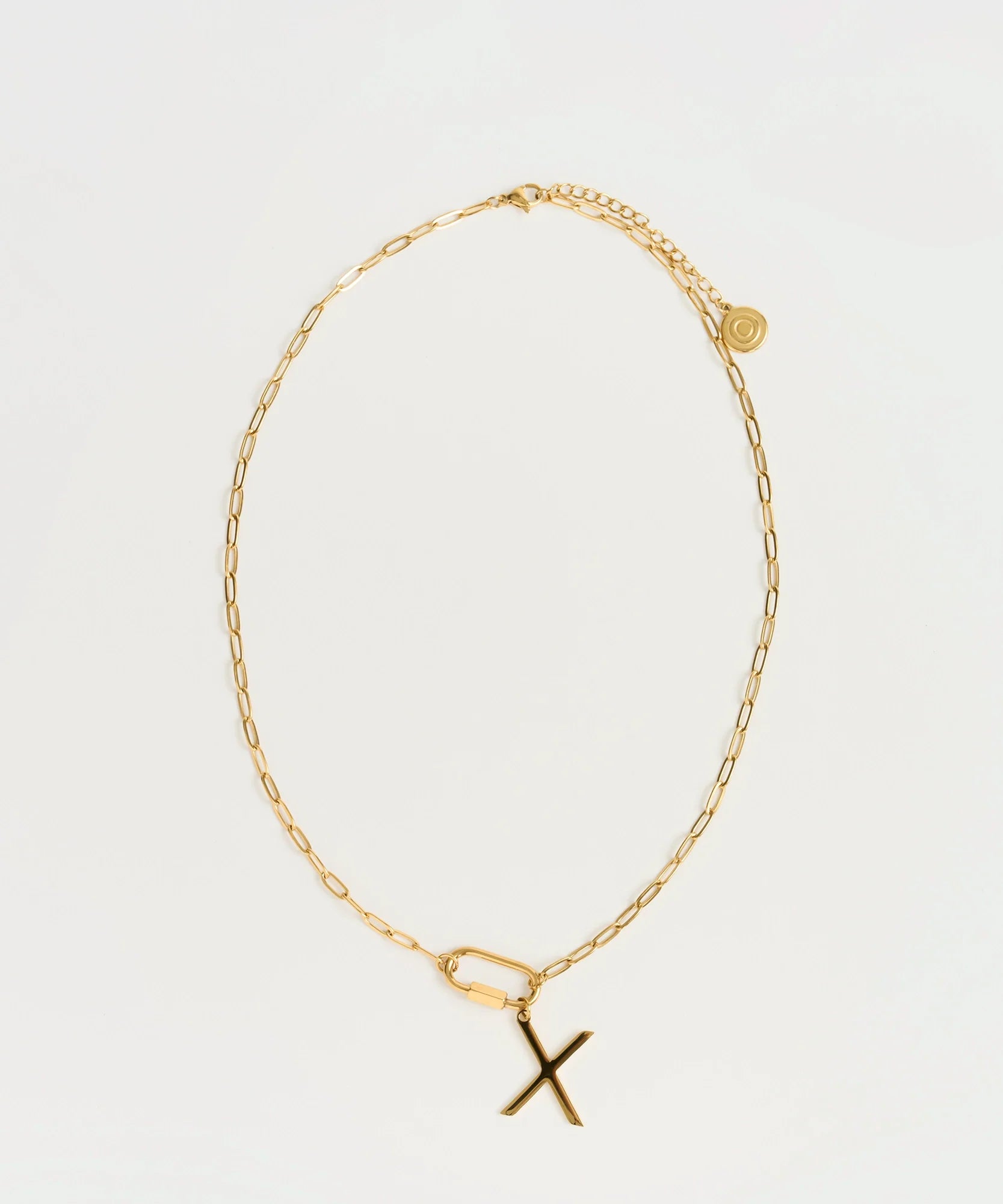 Collar Broche Charm Letra Navidad