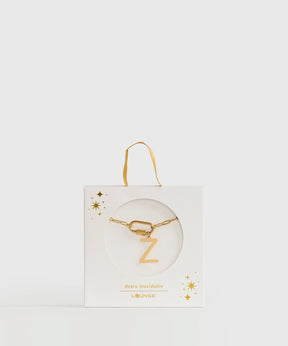 Collar Broche Charm Letra Navidad